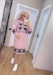 Вʼязана cукня вишиванка MARINA, колір Пудра світла, розмір One Size - зображення 5