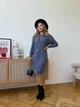 В’язана сукня міді MIRABEL, колір Джинс озмір One Size - зображення 9