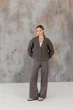 Жіночі в'язані штани Олівія ART KNIT мокко, L-XL 046403 - зображення 6