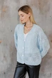 Кардиган жіночий Мереживо ART KNIT блакитний, S-M 045752 - зображення 4