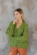Кардиган жіночий Мереживо ART KNIT трав'яний, S-M 045750 - зображення 11