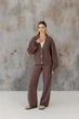 Жіночі в'язані штани Олівія ART KNIT шоколад, S-M 046155 - зображення 3