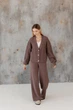 Жіночі в'язані штани Олівія ART KNIT шоколад, S-M 046155 - зображення 4