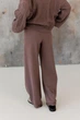 Жіночі в'язані штани Олівія ART KNIT шоколад, S-M 046155 - зображення 8
