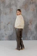 Кардиган жіночий Мереживо ART KNIT лимонний, S-M 045748 - зображення 5