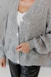 Кардиган жіночий Мереживо ART KNIT сірий, L-XL 045757 - зображення 9