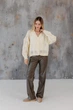 Кардиган жіночий Мереживо ART KNIT лимонний, S-M 045748 - зображення 8