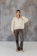 Кардиган жіночий Мереживо ART KNIT лимонний, S-M 045748 - зображення 10