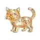 Брошь BROCHE Животные Котёнок с блестящим ошейником оранжевый BRBF115654 - изображение 3