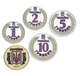 Набор монет Украина набор из 5 монет 2018-2025 UNC 50 копеек, 1, 2, 5, 10 гривен Цветные - изображение 2