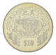 Монета Сингапур 10 долларов 1995 Proof-like Восточный календарь - Год свиньи (кабана) - изображение 1
