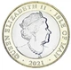 Монета Острів Мен 2 фунти 2021 Біметал UNC Маргарет Келвін - Виборче право жінок - зображення 2
