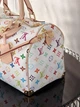 Жіноча сумка Louis Vuitton Speedy 30 Monogram Multicolore White з фурнітурою золотистого кольору та обробкою зі світлої шкіри Vachetta. - зображення 7