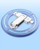 Флеш пам'ять USB DM PD168 512GB USB 3.2 Gen1 + Type-C Silver - зображення 6