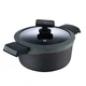 Кастрюля с крышкой MasterРro Gastro reeco BGMP-8106 20 см 2.7 л черная - изображение 1