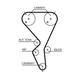 Комплект ГРМ Citroen C4/Peugeot 307 1.4 16V 03- - GATES (K015615XS) - изображение 2