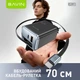 Сетевое зарядное устройство со встроенным кабелем Bavin PD 67W, USB-A 22.5W + кабель Type-C 70 см Gold (C-PC2089Y-C GD) - изображение 3