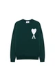 Светр AMI Paris Ami De Coeur Green L - зображення 1