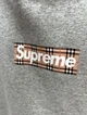 Худі Supreme x Burberry Box Logo Grey M - изображение 2