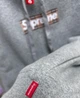 Худі Supreme x Burberry Box Logo Grey M - изображение 3