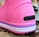 Женские теплые зимние резиновые полусапожки CROCS 38р (24 см) Розовые - изображение 7