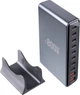 Сетевое зарядное устройство XoKo QC-800 GaN3 800W 10 портов Dark Grey (XK-QC-800) - изображение 6