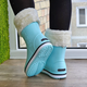 Женские теплые зимние резиновые полусапожки CROCS 36р (23 см) Голубые - изображение 6