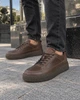 Мужские кожанные кеды Legessy LEEDS COFFEE B1 41р - изображение 2