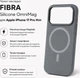 Чохол для смартфона Apple iPhone 17 Pro Max BeCover FIBRA Silicone OmniMag Gray (BC_716347) - зображення 2