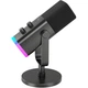 Ігровий динамічний мікрофон Fifine AM8 XLR/USB з RGB підсвіткою (Чорний) - зображення 3
