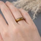 Кольцо из натурального камня тигровый глаз, ширина 6 мм, размеры 17, 18, 18.5, 20 - изображение 2