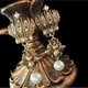 Серьги винтажного стиля Короны с насекомыми, 3181 - изображение 2