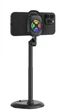 Штатив с охладителем для смартфона Bavin AP-29 Turbocool RGB Live Stream Stand 180° Black (AP-29-BK) - изображение 1