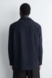 Сорочка чоловіча COS relaxed brushed cotton-blend shirt 1256067005 M Темний синій - изображение 5
