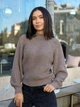 Женский свитер вязаный оверсайз Raglan Sweater темно-бежевый One Size - изображение 6