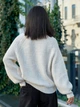 Жіночий светр в'язаний оверсайз Raglan Sweater бежевий One Size - зображення 4