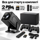 Ігровий смарт-проектор з Android 13, Wi-Fi та Bluetooth, портативний Full HD 1080P проектор 450 ANSI з підтримкою 4K, 2 джойстиками та поворотом 180° для ігор і фільмів - зображення 4