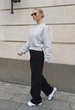 Жіночий світшот стаф сірий меланж із флісу спортивна кофта Staff make gray melange fleece S (406870) - зображення 6