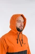 Мужской анорак Nike President оранжево-черный, ветровка с капюшоном на осень XXL - изображение 8