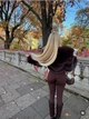 Укорочена шуба з хутра 42-48 шоколад - зображення 3