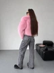 Укороченная шуба из меха 42-48 розовый - изображение 2