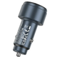Автомобільний зарядний пристрій HOCO Z57B USB-A + USB-C PD 45W QC3.0 63W з LED-дисплеєм, графітовий - зображення 5