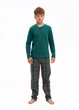 Піжама дитяча Family Look з бавовни Наталюкс 34р. 122см-128см зелений (9456134888841) - зображення 2