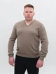 Свитер мужской бежевый тонкий кашемировый 20702-08-V M - изображение 1