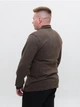 Поло мужское коричневое плотное длинный рукав 9506-08 3XL - изображение 2