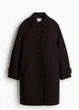 Пальто H&M 18477 Темний коричневий XXL (1284) - зображення 3