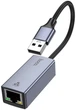 Адаптер Hoco UA37 Type-A to RJ45 Gigabit Ethernet Metal Gray - зображення 1