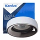 Декоративне кільце для світильника Kanlux ELNIS L W/A 27805, Ø 98 мм, GU10/MR16, білий/антрацит - зображення 2