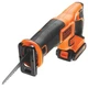 Пила шабельна акумуляторна BLACK+DECKER BDCR18 (150 мм, 3000 об/хв) + 1АКБ 1.5Ah + ЗП сабельна ручна ножівка (44240) - зображення 2