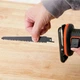 Пила шабельна акумуляторна BLACK+DECKER BDCR18 (150 мм, 3000 об/хв) + 1АКБ 1.5Ah + ЗП сабельна ручна ножівка (44240) - зображення 3